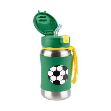 Skip Hop Spark Style Stainless Steel Straw Bottle - Soccer