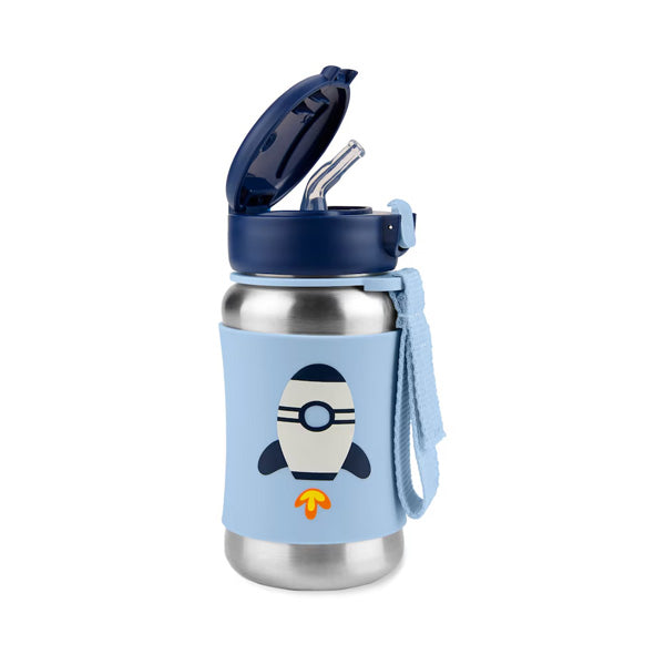 Skip Hop Spark Style Stainless Steel Water Bottle - Rocket