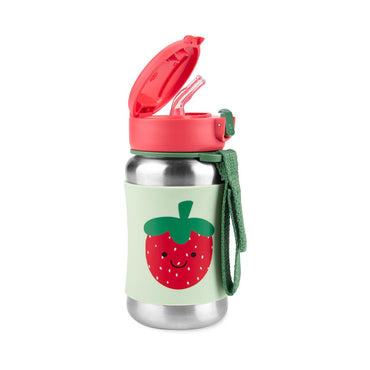 Skip Hop Spark Style Stainless Steel Water Bottle - Strawberry
