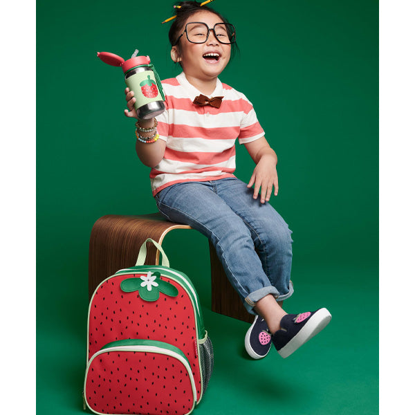 Skip Hop Spark Style Stainless Steel Water Bottle - Strawberry