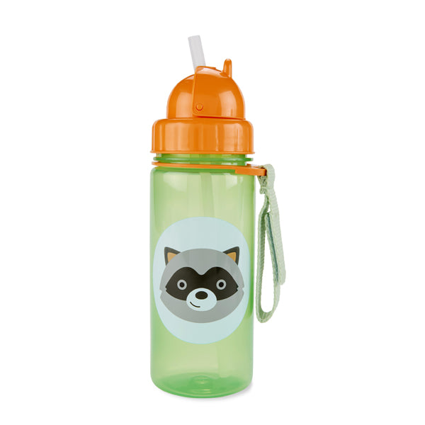 Skip Hop Straw Bottle - Raccoon