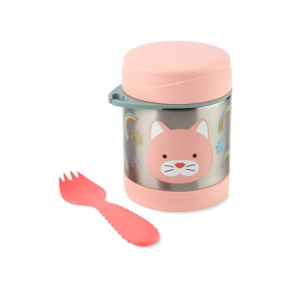 Skip Hop Zoo Insulated Little Kid Food Jar - Cat