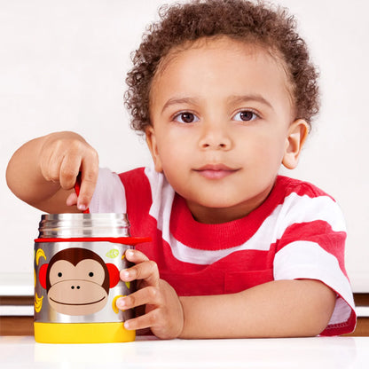 Skip Hop Zoo Insulated Little Kid Food Jar - Monkey