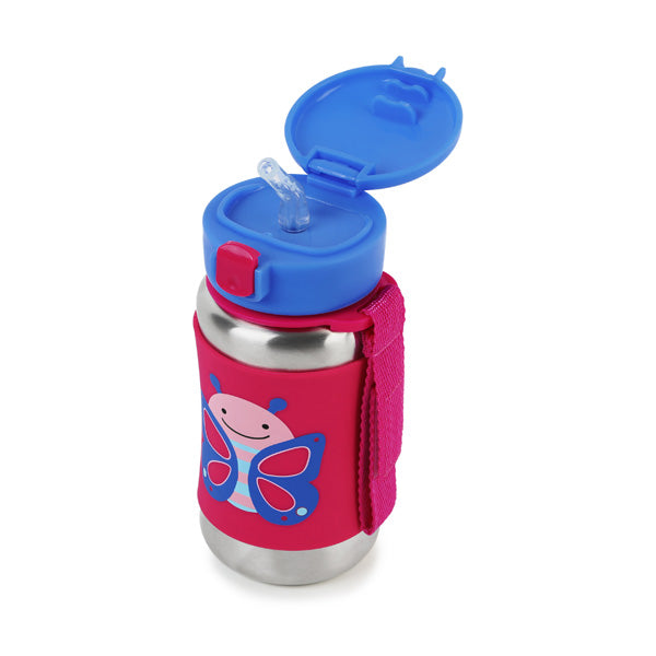 Skip Hop Zoo Stainless Steel Water Bottle - Butterfly