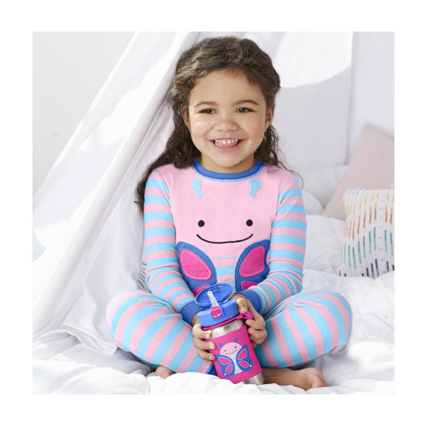 Skip Hop Zoo Stainless Steel Water Bottle - Butterfly