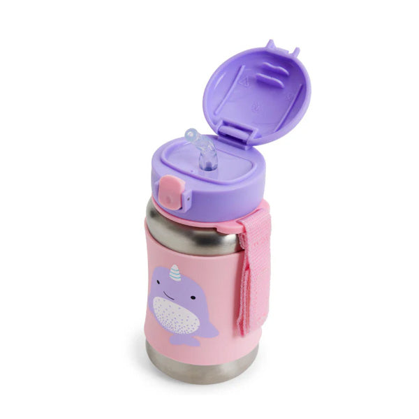 Skip Hop Zoo Stainless Steel Water Bottle - Narwhal