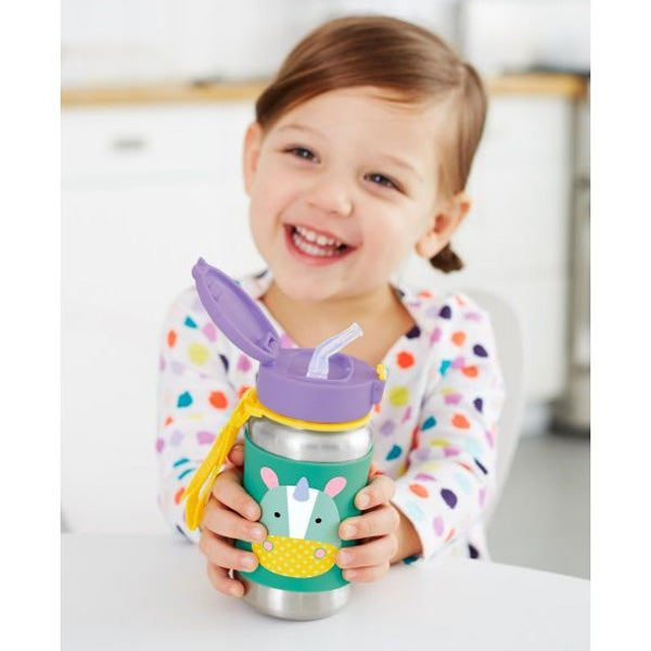 Skip Hop Zoo Stainless Steel Water Bottle - Unicorn