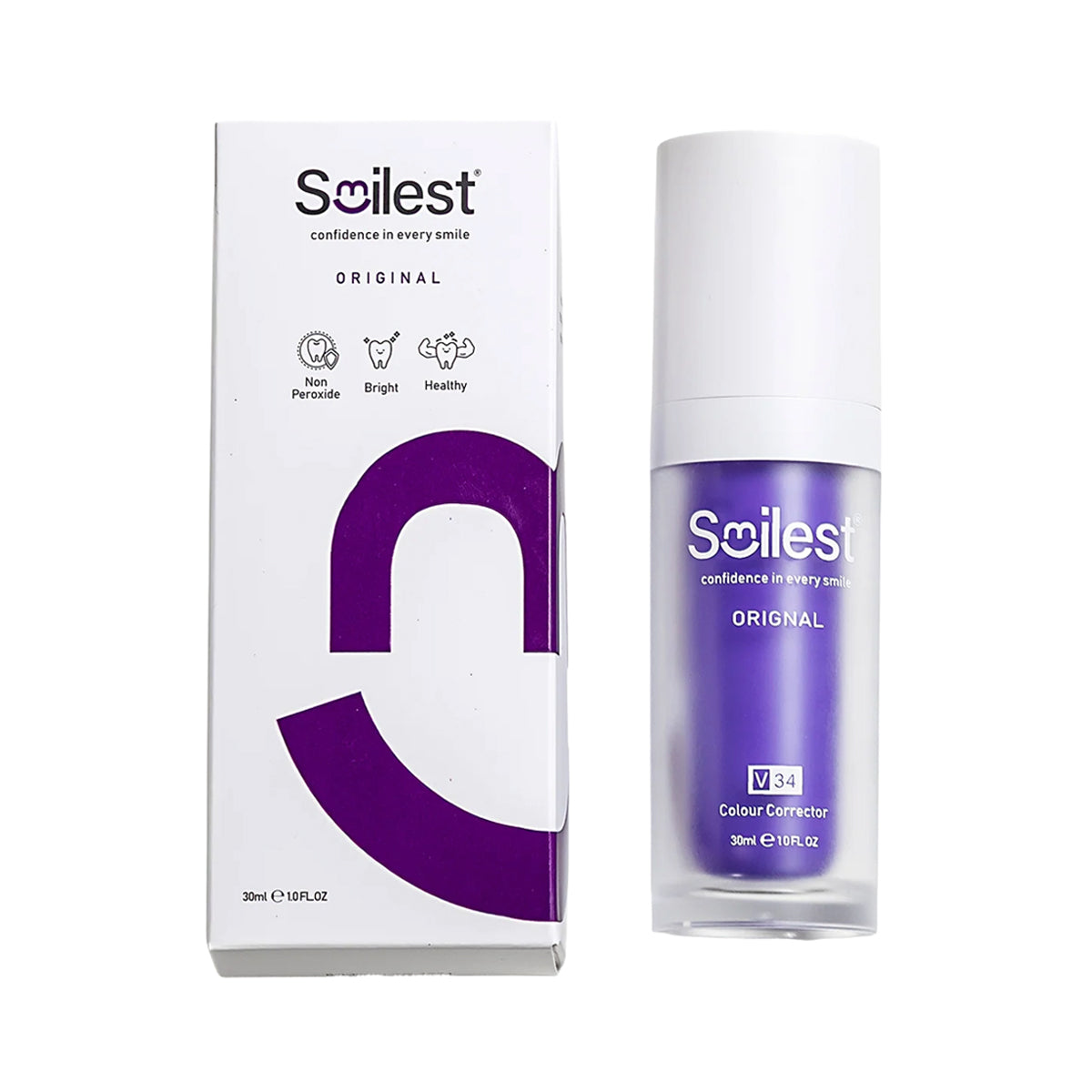 Smilest V34 Colour Corrector Tooth Whitening Serum 30ml