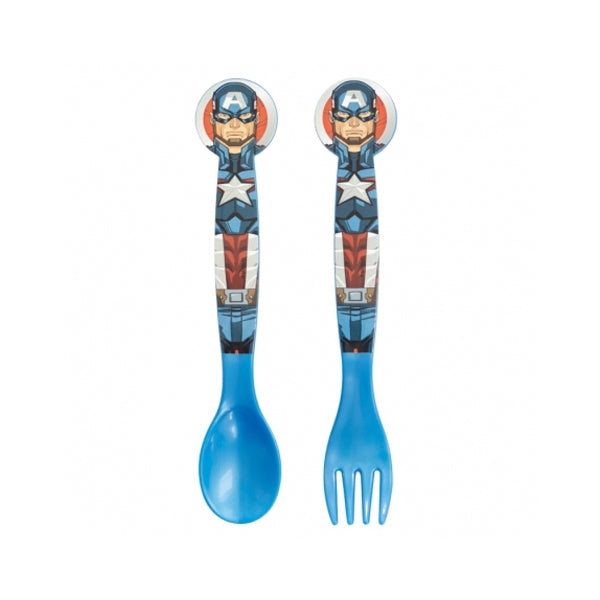 Stor 2 Pcs Pp Cutlery Set In Polybag Avengers Heraldic Army