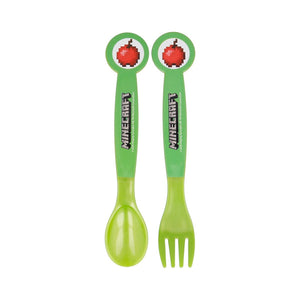 Stor 2 Pcs Pp Cutlery Set In Polybag Minecraft