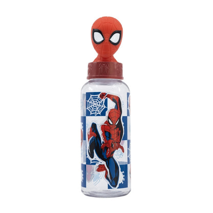 Stor 3d Ecozen Figurine Bottle Spiderman Arachnid Grid 560ml