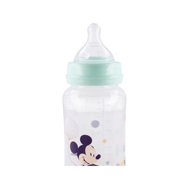 Stor Baby 2 Pcs Set Wideneck Bottle Silicone Teat 3 Positions Cool Like Mickey 360ml