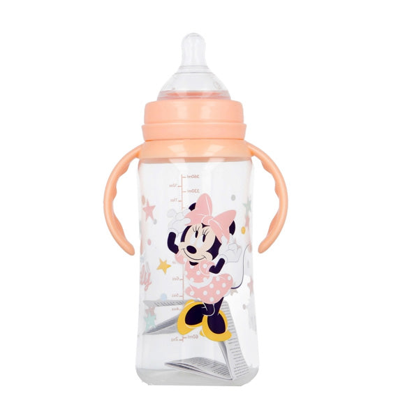 Stor Baby Wideneck Bottle Silicone Teat 3 Positions With Handles Minnie Indigo Dreams 360ml