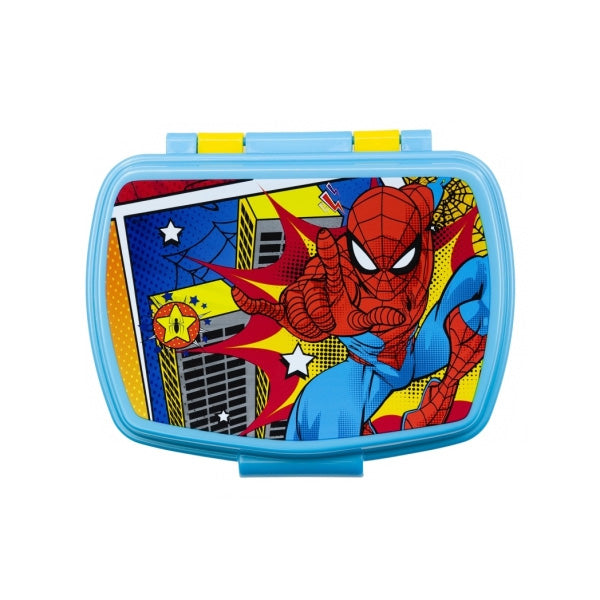 Stor Funny Sandwich Box Spiderman Midnight Flyer