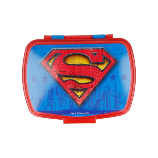 Stor Funny Sandwich Box Superman Symbol