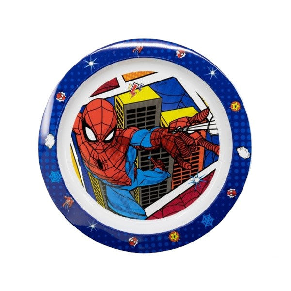 Stor Kids Micro Plate Spiderman Midnight Flyer