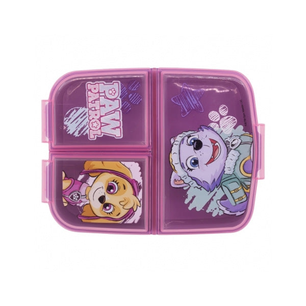 Stor Multi Compartment Sandwich Box Paw Patrol Girl Sketch Essence