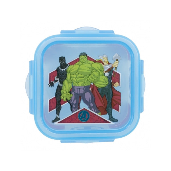 Stor Square Hermetic Food Container Avengers Heraldic Army 290ml