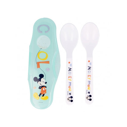 Stor Toddler 2 Pcs Pp Spoons Travel Set Cool Like Mickey