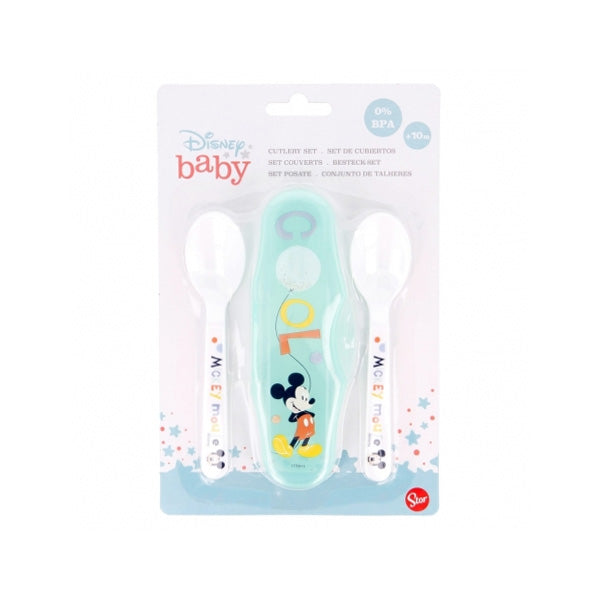 Stor Toddler 2 Pcs Pp Spoons Travel Set Cool Like Mickey