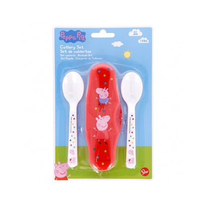 Stor Toddler 2 Pcs Pp Spoons Travel Set Peppa Pig Little One