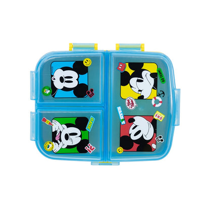 Stor Xl Multi Compartment Rectangular Sandwich Box Mickey Mouse Fun-tastic