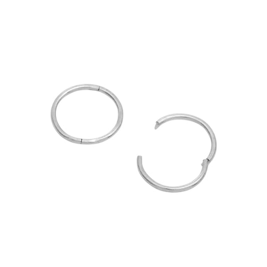 Studex Sensitive Silver 1/2 Smooth Hinged Hoop