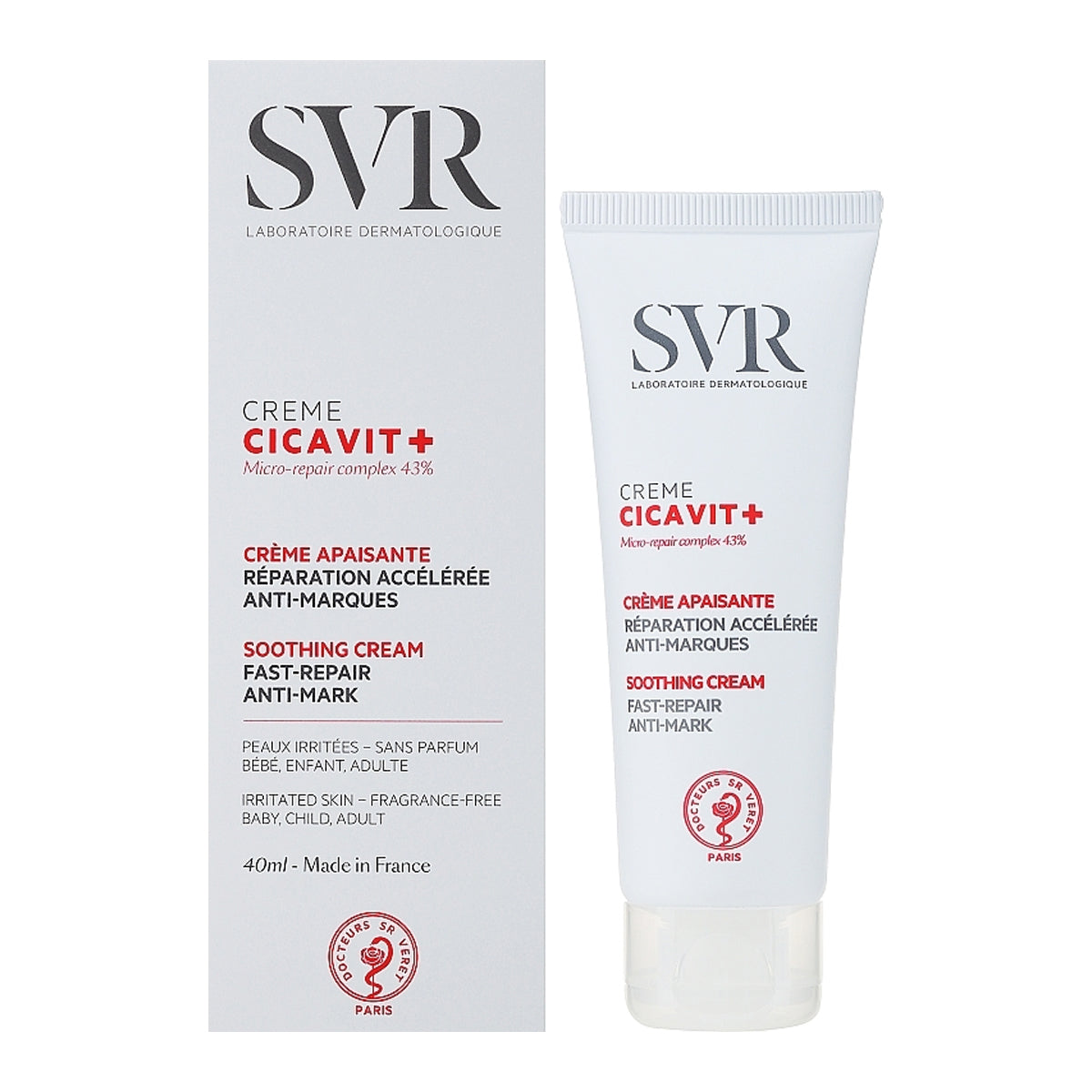 Svr Cicavit+ Soothing Cream Fast-Repair Anti-Mark 40ml