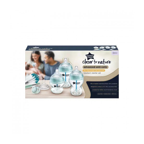 TOMMEE TIPPE CTN AAC STARTER KIT CLEAR BLUE