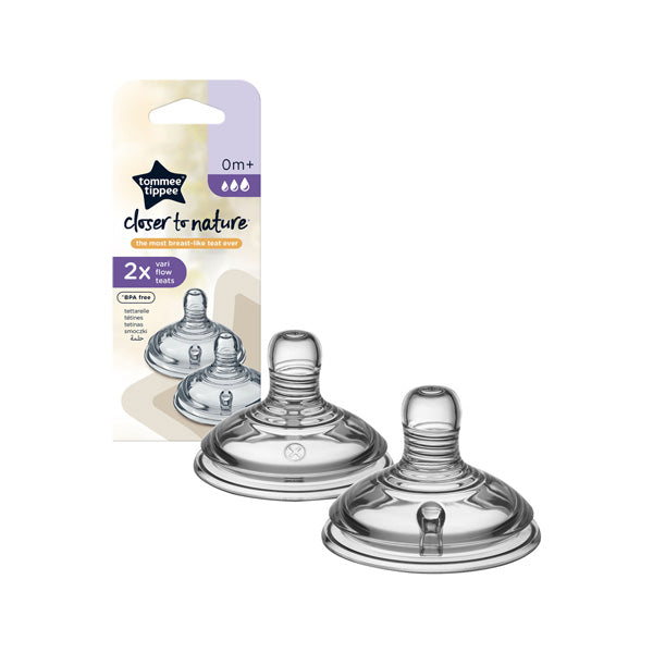 Tommee Tippee Closer To Nature 2x Vari Flow Teats