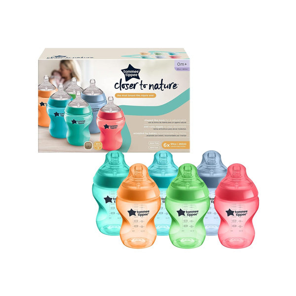 TOMMEE TIPPEE CTN 6X260ML BRIGHT COLORS