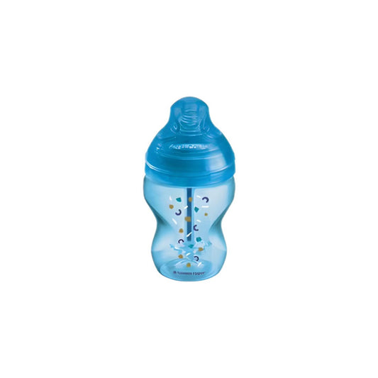 TOMMEE TIPPEE CTN AAC 260ML SL FL DEC BLUE BTL