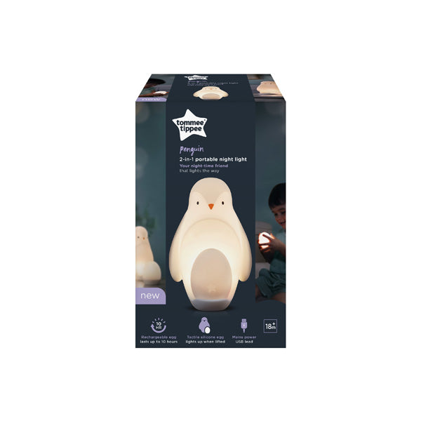 TOMMEE TIPPEE PENGUIN PORTABLE RECHARGABLE LIGHT