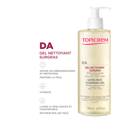 Topicrem DA Ultra Rich Cleansing Gel 500ml