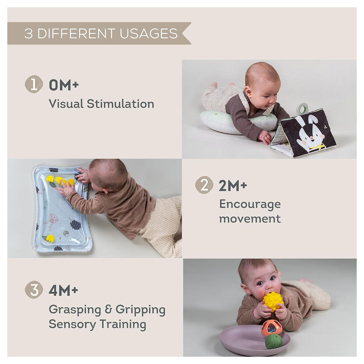Taf Toys Tummy Time Essentials Kit