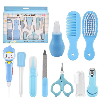 The First Year Baby Grooming Baby Healthcare Kit 10 Pcs - Blue