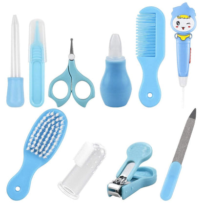 The First Year Baby Grooming Baby Healthcare Kit 10 Pcs - Blue