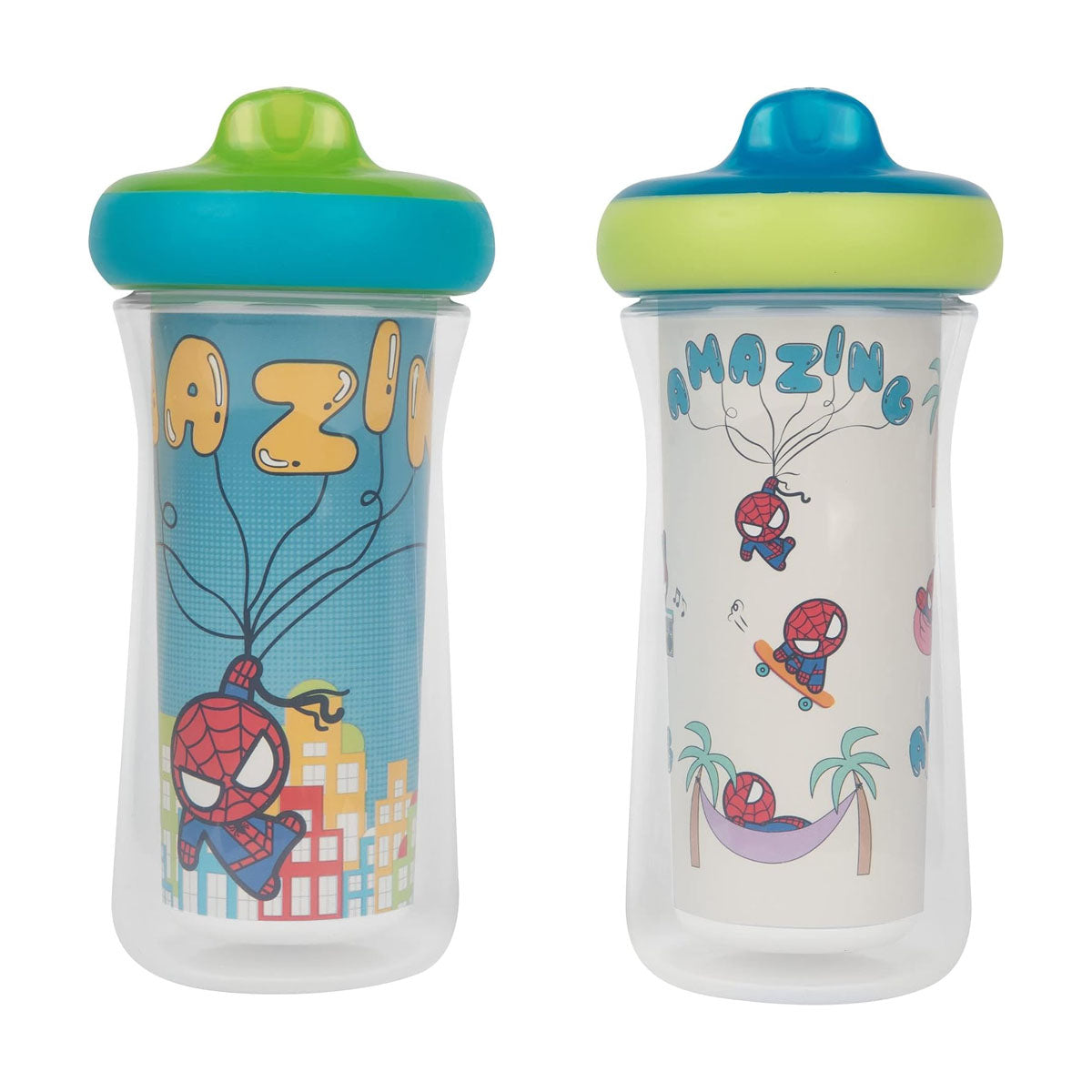 The First Year Marvel Insulated Sippy Cups, 9 Oz – 2 Pack