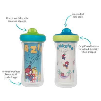The First Year Marvel Insulated Sippy Cups, 9 Oz – 2 Pack