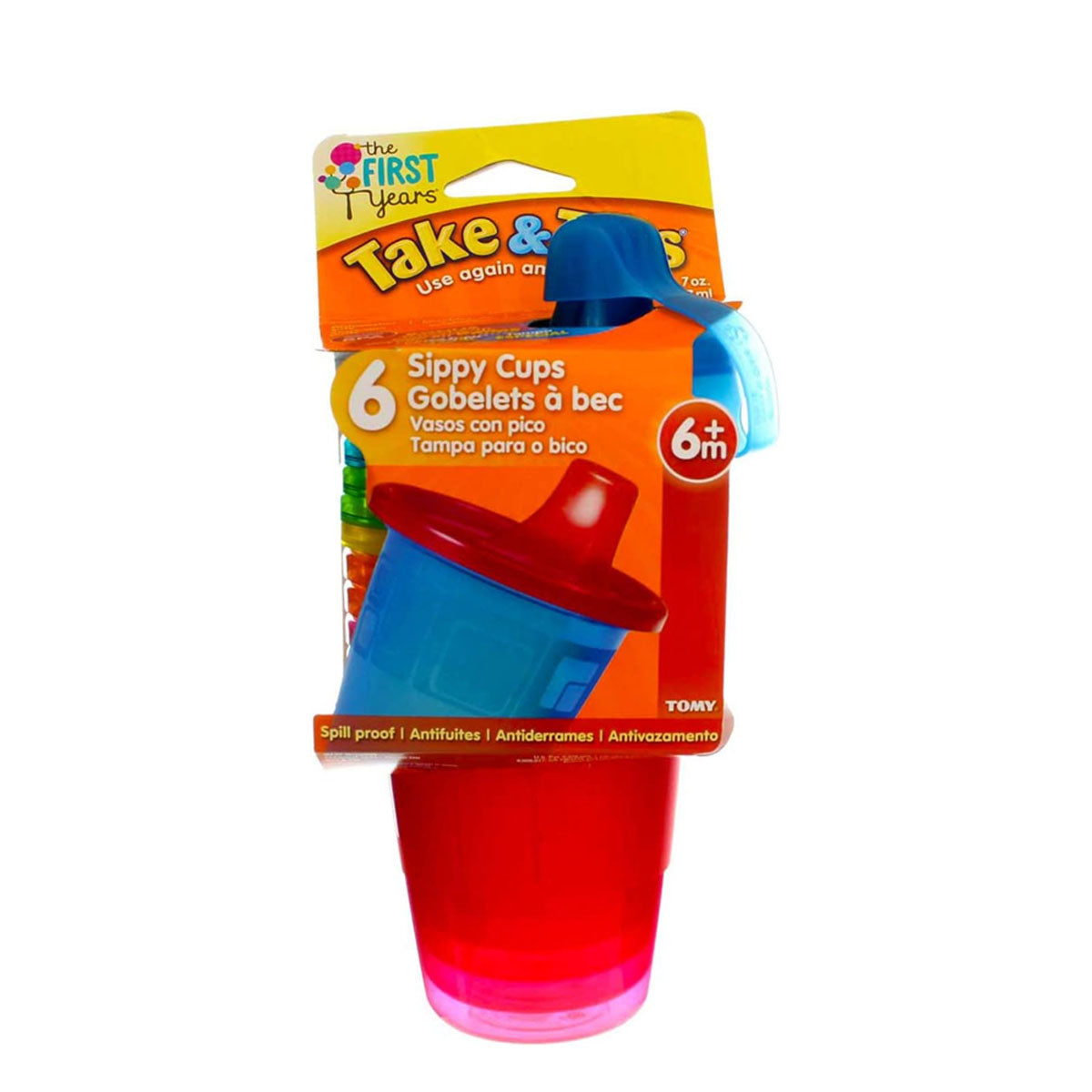 The First Years Spill-Proof Cups, 7 Oz – 6 Pack
