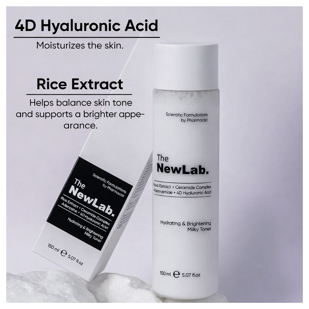 The NewLab Hydrating and Brightening Milky Toner 150ml The NewLab Hydrating and Brightening Milky Toner 150ml