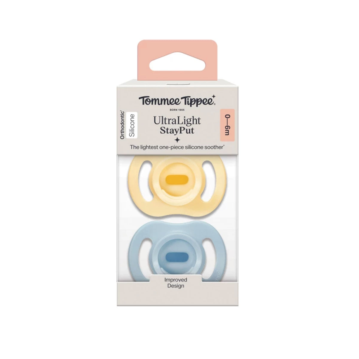 Tommee Tippee Closer To Nature 2X (0-6)m Ultra Light Silicone Soother