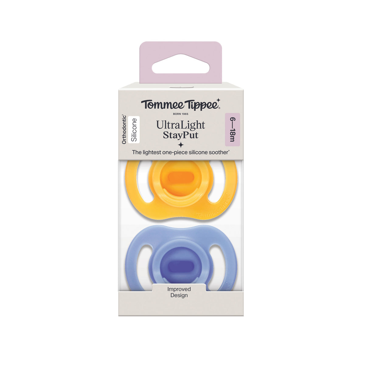 Tommee Tippee Closer To Nature 2X (6-18)m Ultra Light Silicone Soother 