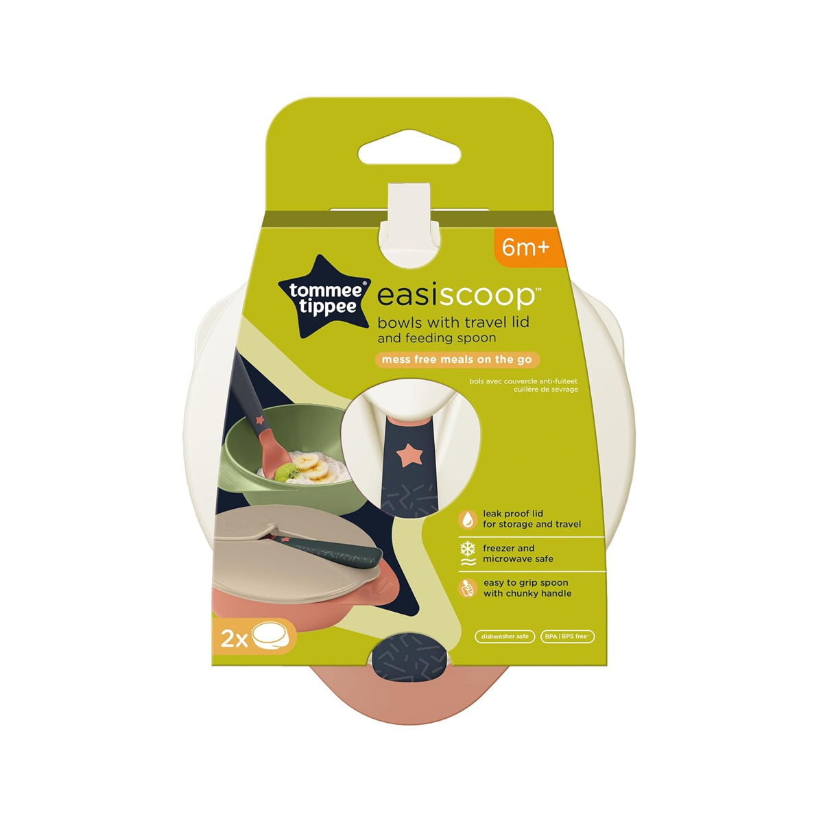 Tommee Tippee  Easy Scoop Bowl With Lid & Spoon