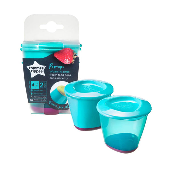 Tommee Tippee Pop Up Weaning Pots x2 4m+