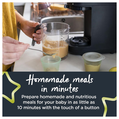 Tommee Tippee Quick Cook 6-in-1 Baby Food Maker - Black