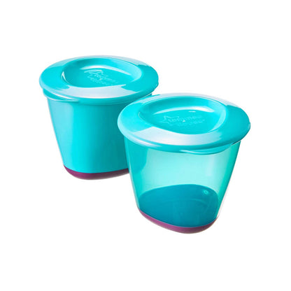 Tommee Tippee Pop Up Weaning Pots x2 4m+