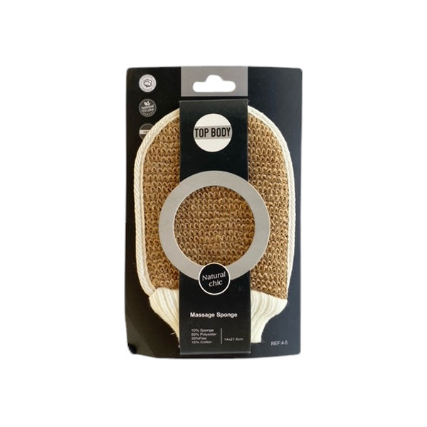 Top Body Loofa Massage Sponge 14x21.5cm 4-5