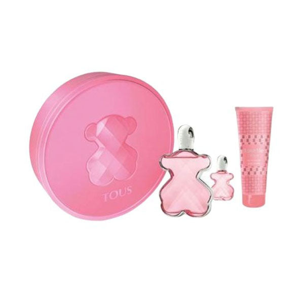 مجموعة هدايا Tous Love Me EDP 90 مل + EDP 4 مل + لوشن للجسم 150 مل للنساء مجموعة هدايا Tous Love Me EDP 90 مل + EDP 4 مل + لوشن للجسم 150 مل للنساء
