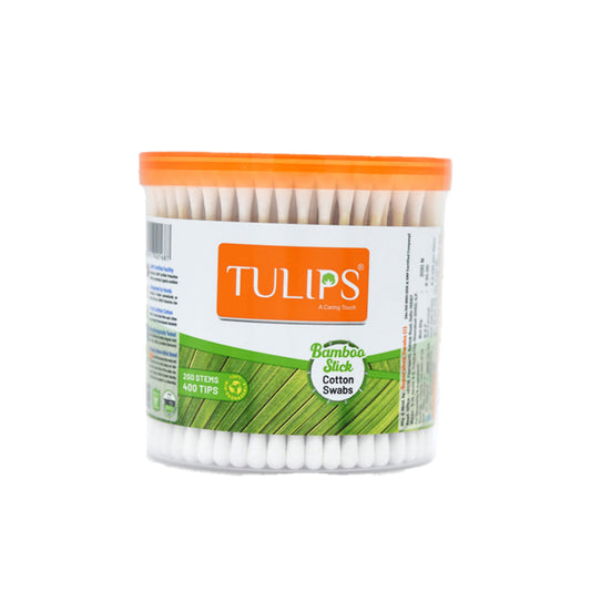 Tulips Bamboo Stick Cotton Buds 200 Pcs